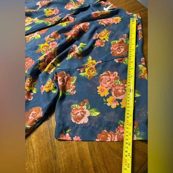 Matilda Jane Kimono Topper Blue Floral Sheer Watch The Sunrise Boho Size M/L - Picture 5 of 8